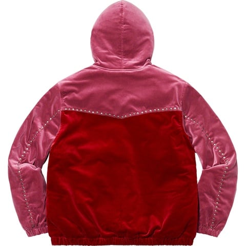 Studded Velvet Hooded Work Jacket - Supreme