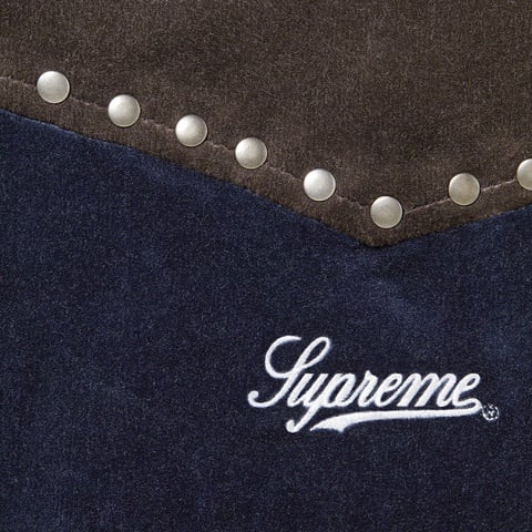 Studded Velvet Hooded Work Jacket - Supreme