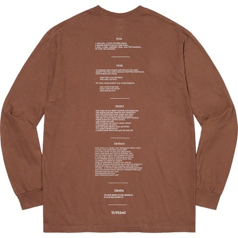 Supreme Supreme/The Crow L/S Tee - Brown