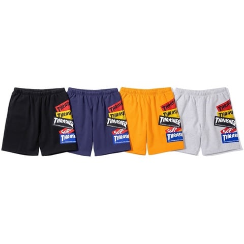 Supreme®/Thrasher® Multi Logo Sweatshort - Supreme