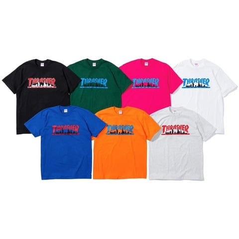 Supreme®/Thrasher® Skyline Tee - fall/winter 2021 - Supreme