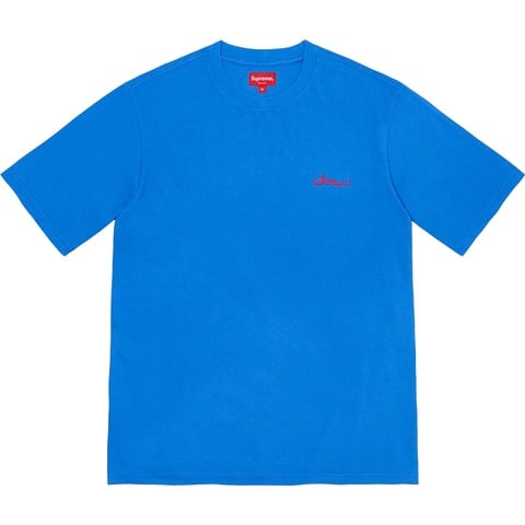 Supreme Arabic Logo Washed S/S Tee - Blue