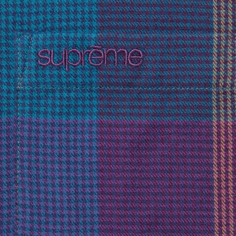 Supreme Plaid Flannel Shirt - Multicolor