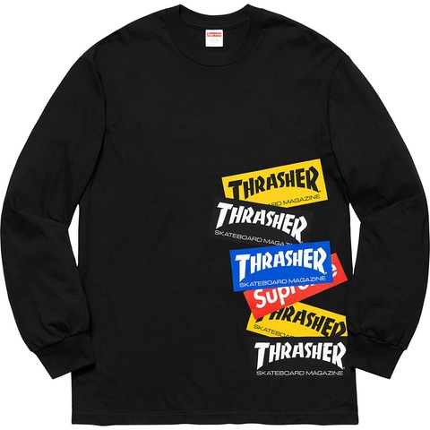 Supreme®/Thrasher® Multi Logo L/S Tee - Supreme