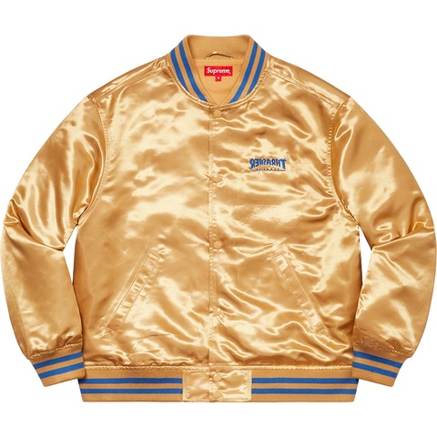 Supreme®/Thrasher® Satin Varsity Jacket - Supreme