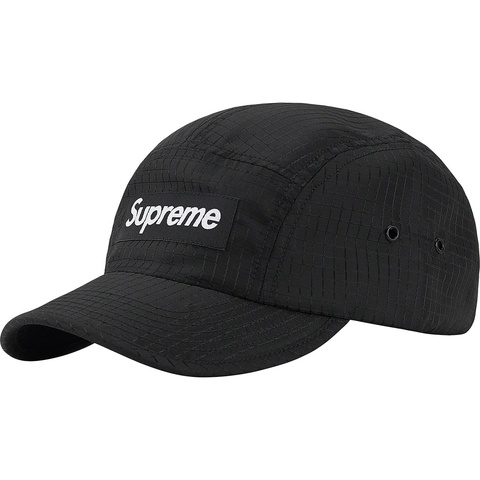 Supreme Camo Ripstop Camp Cap - Black
