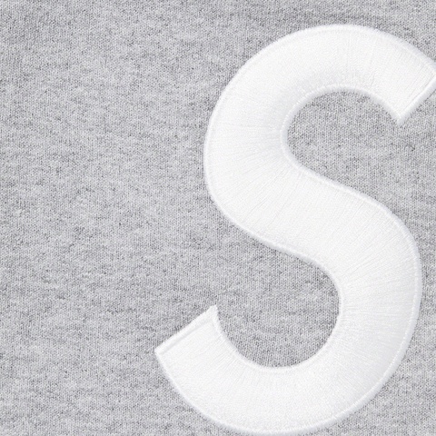 Supreme S Logo Split Sweatpant - Heather Grey