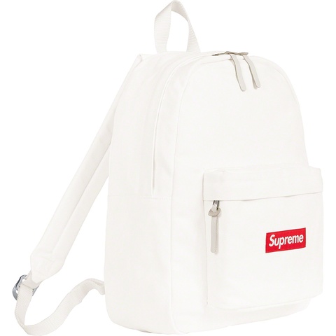 Supreme Canvas Backpack - White