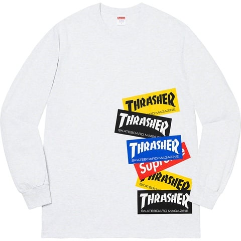 Supreme®/Thrasher® Multi Logo L/S Tee - Supreme