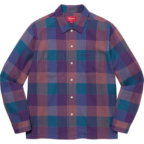 Supreme Plaid Flannel Shirt - Multicolor