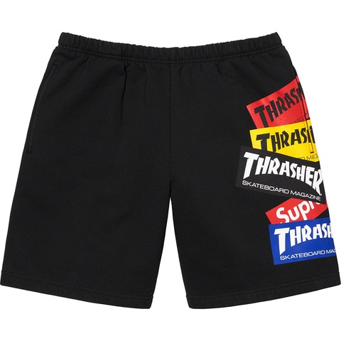 Supreme®/Thrasher® Multi Logo Sweatshort - Supreme