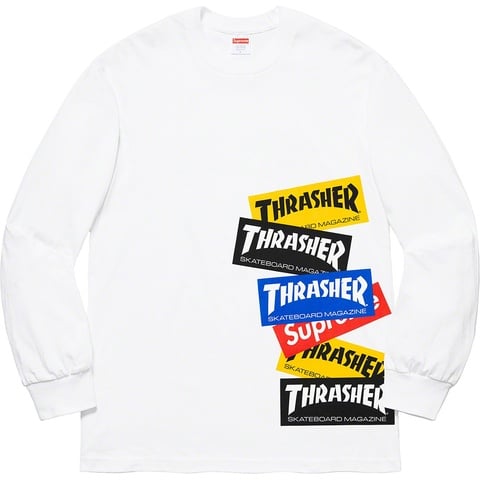 Supreme®/Thrasher® Multi Logo L/S Tee - Supreme