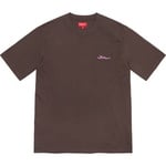 Supreme Arabic Logo Washed S S Tee (FW21) - Brown