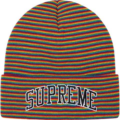 Supreme Rainbow Stripe Beanie - Multicolor