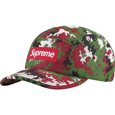 Supreme Camo Ripstop Camp Cap - Red Camo