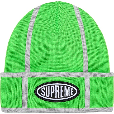 Supreme Grid Beanie - Lime