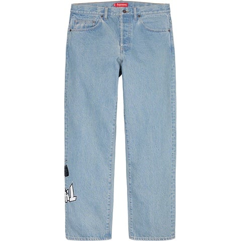 Supreme Supreme®/Thrasher® Regular Jean - Washed Blue