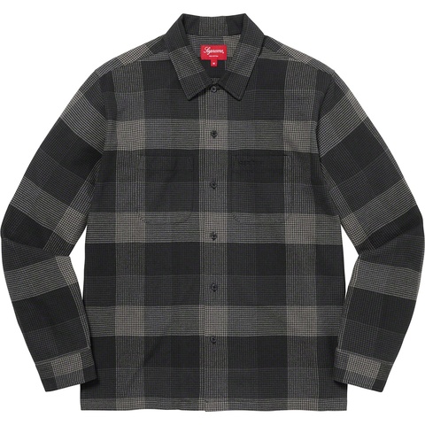 Supreme Plaid Flannel Shirt - Black