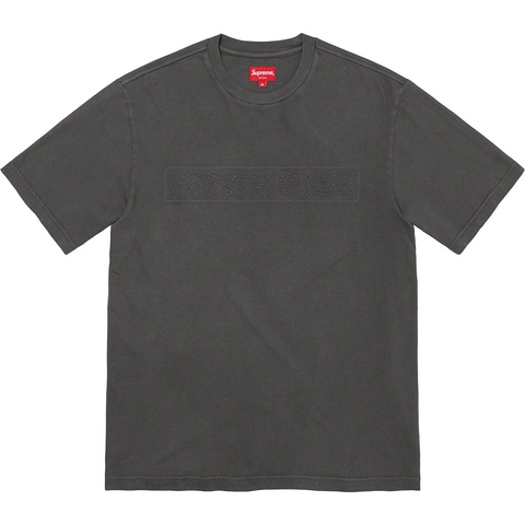Supreme Embossed Vines S/S Top - Black