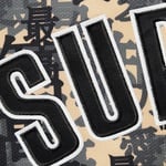 Supreme Kanji Camo Zip Up Baseball Jersey (FW21) - Tan