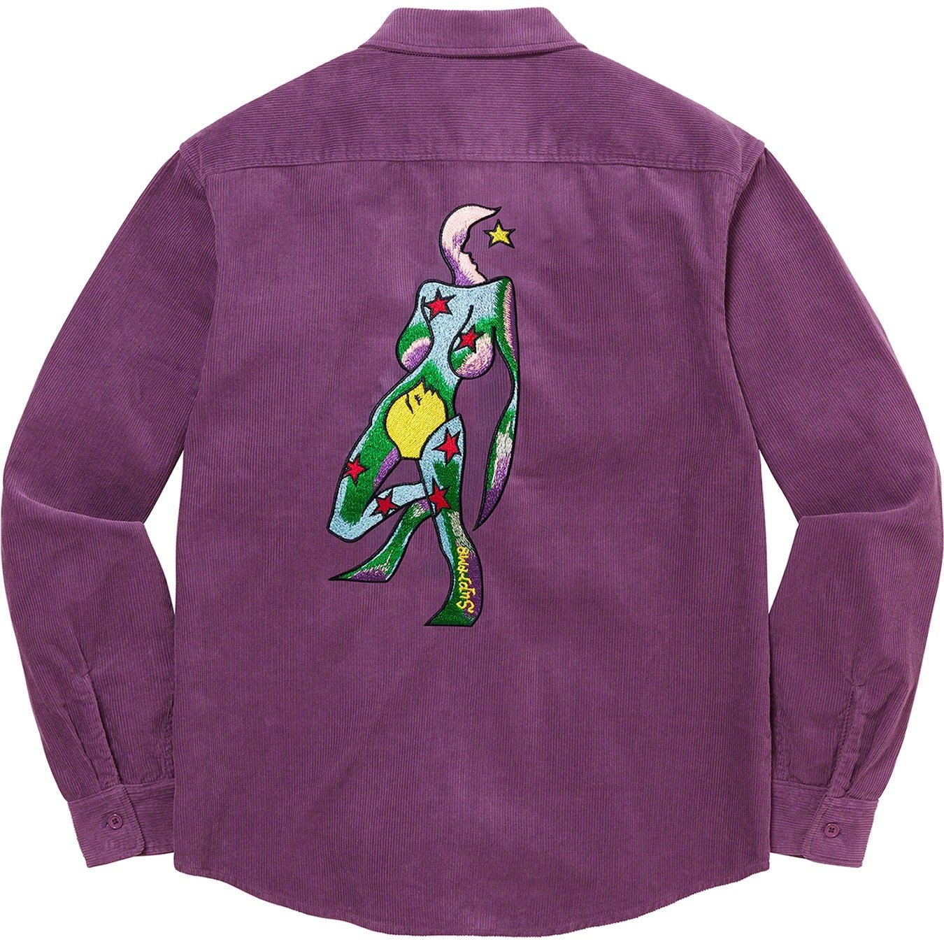 Supreme Gonz Corduroy Work Shirt (FW21) - Purple - $138