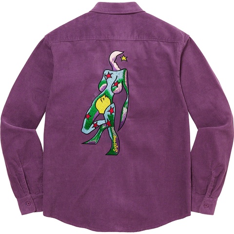 Supreme Gonz Corduroy Work Shirt - Purple