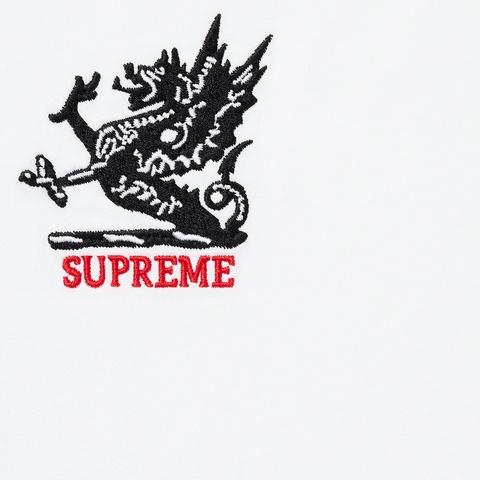 Supreme Dragon Ringer Tee - White