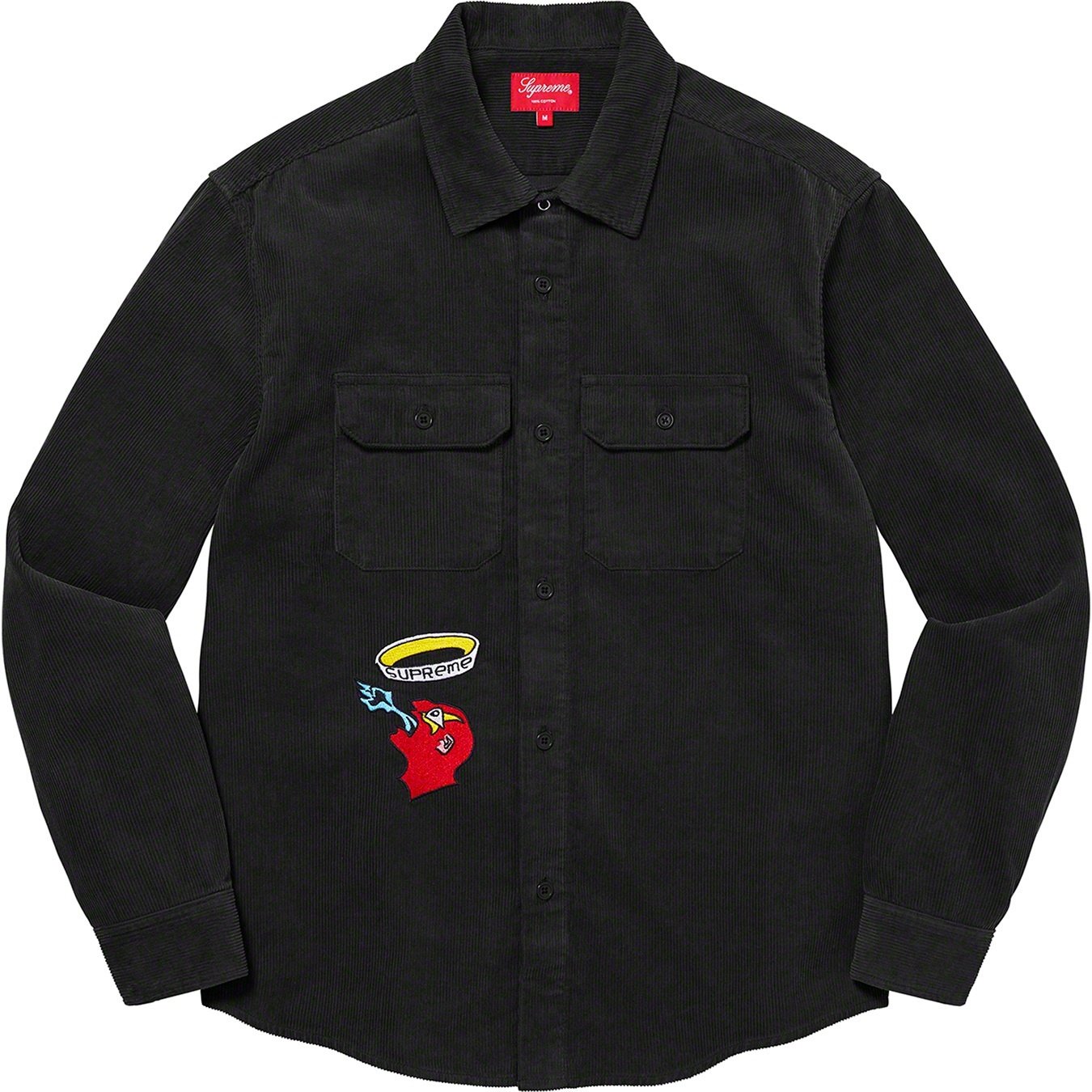 Supreme Gonz Corduroy Work Shirt (FW21) - Black - $138