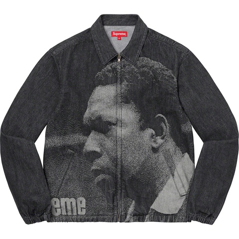 Supreme John Coltrane A Love Supreme Denim Harrington Jacket - Black