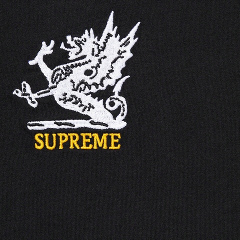 Supreme Dragon Ringer Tee - Black