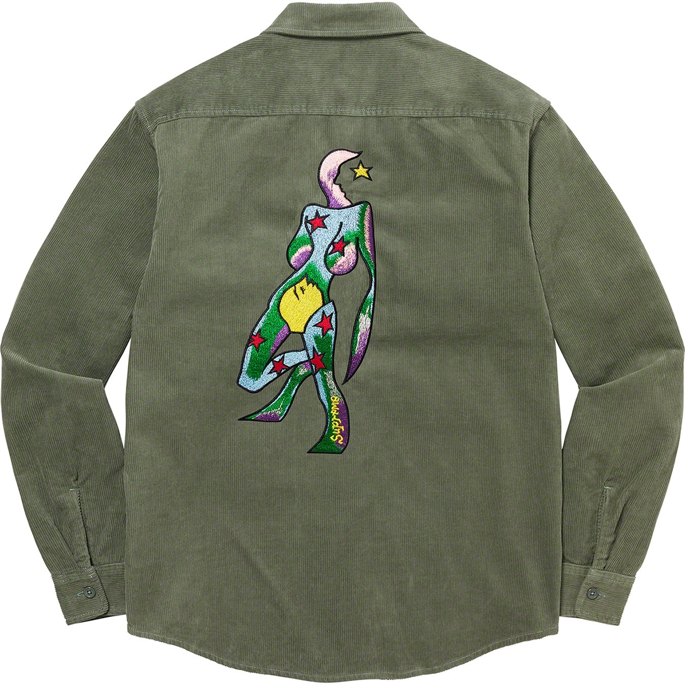 Supreme Gonz Corduroy Work Shirt (FW21) - Dusty Green - $138