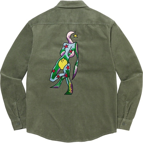 Supreme Gonz Corduroy Work Shirt - Dusty Green