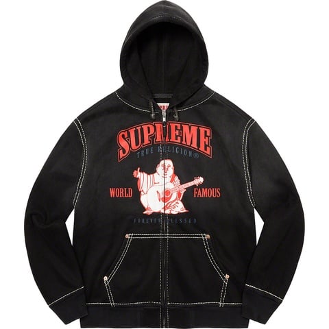 Supreme Supreme®/True Religion® Zip Up Hooded Sweatshirt - Black