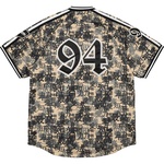 Supreme Kanji Camo Zip Up Baseball Jersey (FW21) - Tan