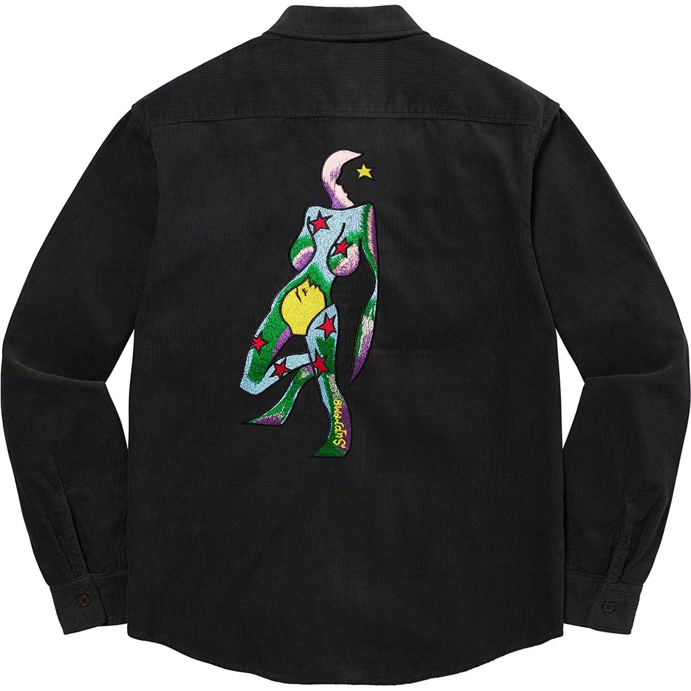 Supreme Gonz Corduroy Work Shirt (FW21) - Black - $138