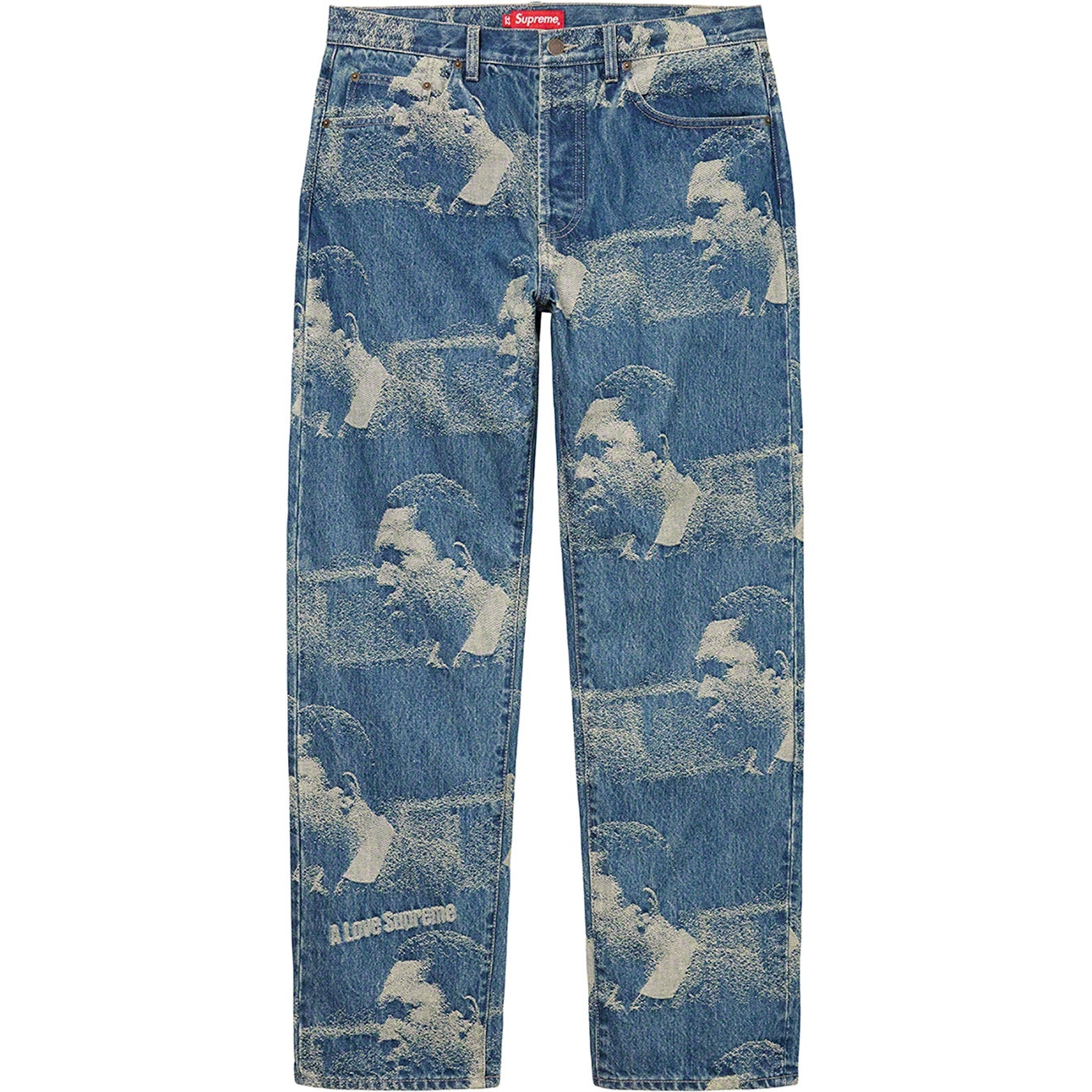 Supreme John Coltrane A Love Supreme Regular Jean (FW21) - Blue - $198