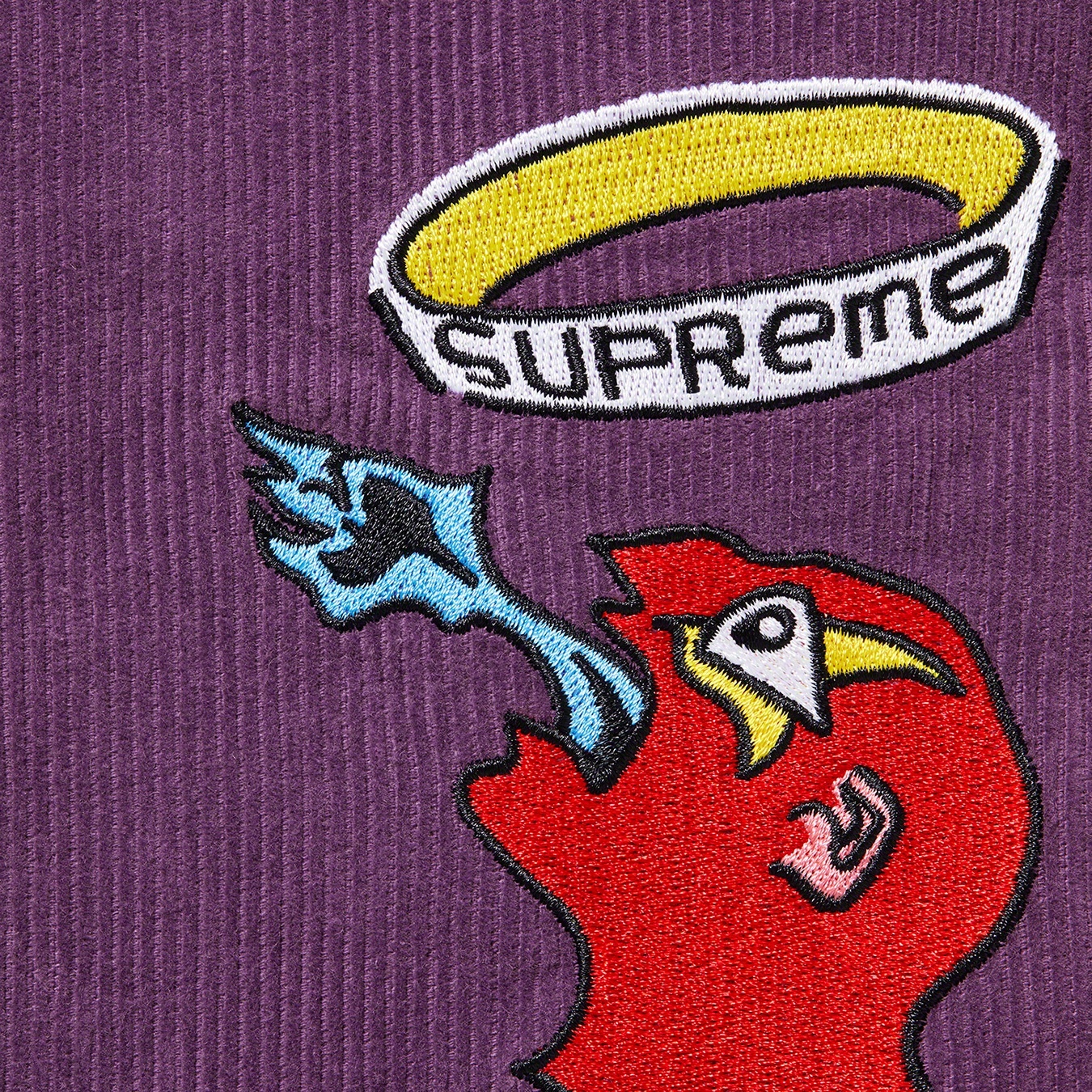 Supreme Gonz Corduroy Work Shirt (FW21) - Purple - $138