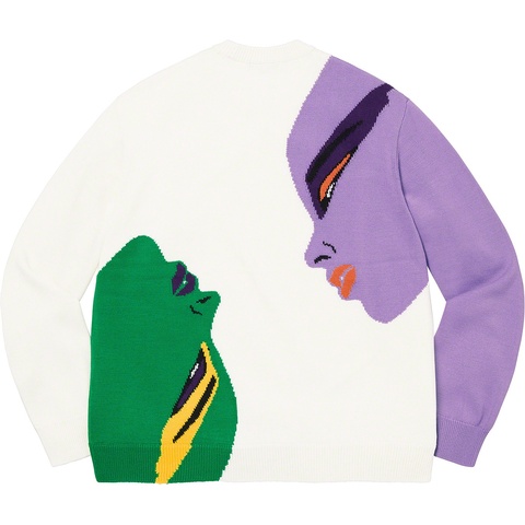 Supreme Faces Sweater - Cream