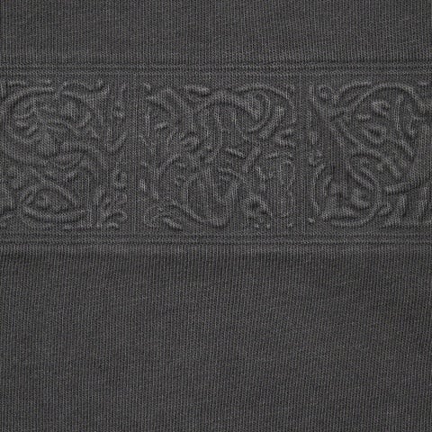 Supreme Embossed Vines S/S Top - Black