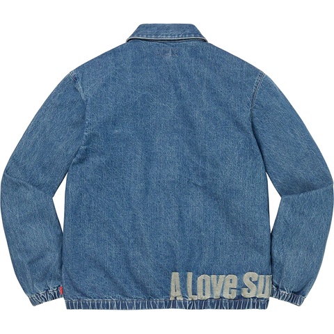 Supreme John Coltrane A Love Supreme Denim Harrington Jacket - Blue