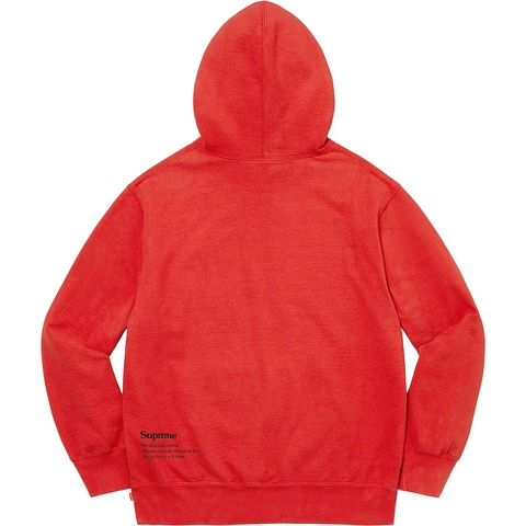Supreme Collage Grid Hooded Sweatshirt - Burnt Red