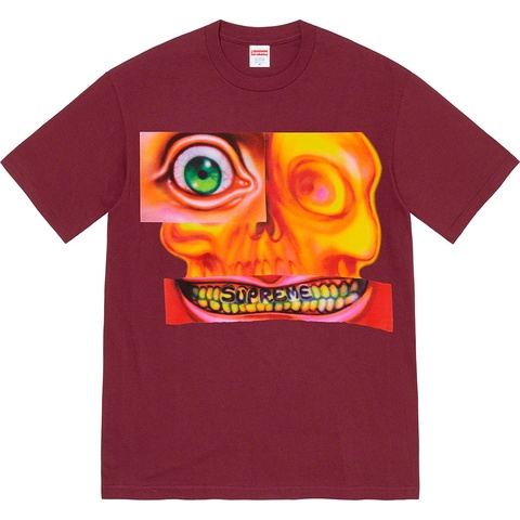 Supreme Face Tee - Burgundy