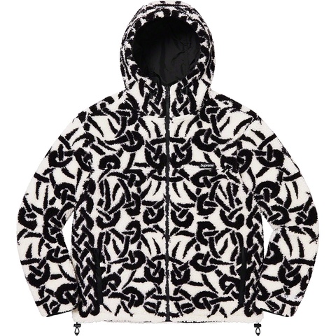 Supreme Celtic Knot Reversible WINDSTOPPER® Fleece Hooded Jacket - Stone