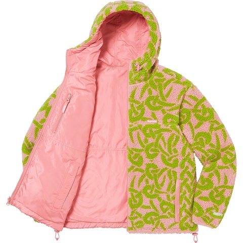 Supreme Celtic Knot Reversible WINDSTOPPER® Fleece Hooded Jacket - Dusty Pink