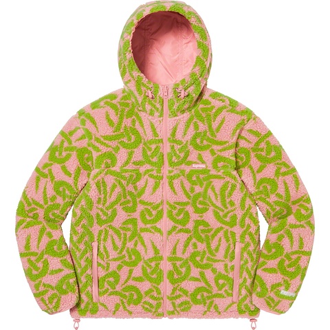 Supreme Celtic Knot Reversible WINDSTOPPER® Fleece Hooded Jacket - Dusty Pink