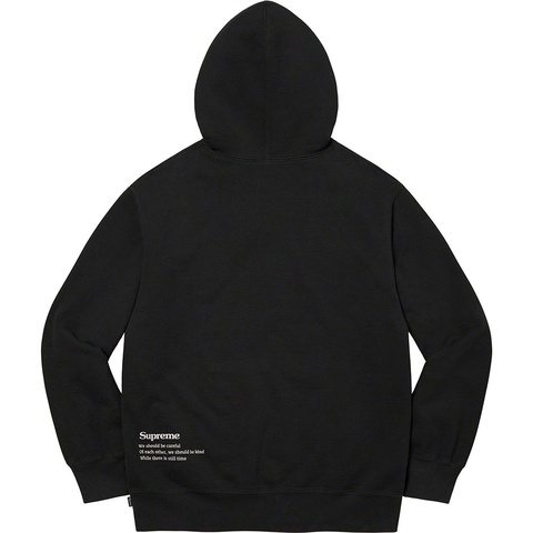 Supreme Collage Grid Hooded Sweatshirt - Black