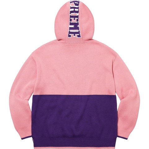 Supreme 2-Tone Hooded Sweater - Pink