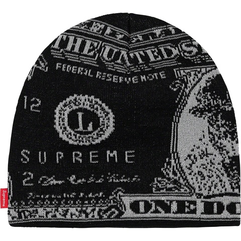 Supreme Dollar Beanie - Black
