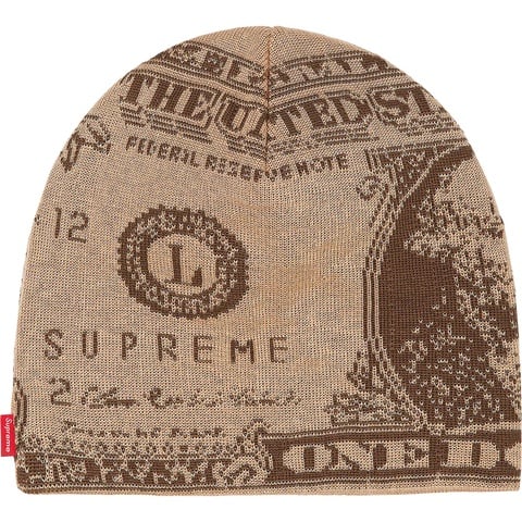 Supreme Dollar Beanie - Tan