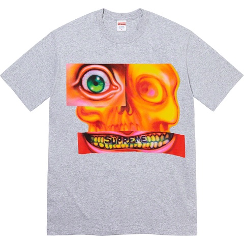 Supreme Face Tee - Heather Grey